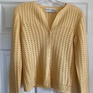 Cashmere lace cardigan